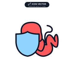 Insurance pregnancy icon symbol template for graphic and web design collection logo vector illustration