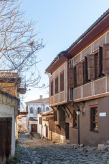 Nineteenth Century Houses in old town of city of Plovdiv, Bulgaria