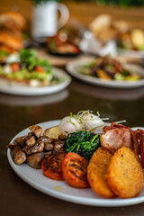 grilled chicken with vegetables