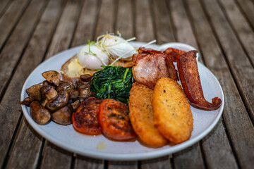 grilled foods with vegetables