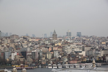 Obraz premium istanbul city galata tower view
