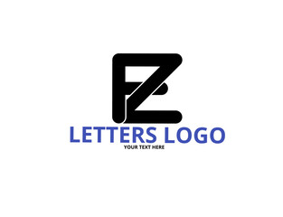 fz zf f z initial letter logo