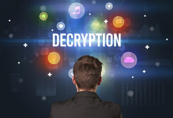 Rear view of a businessman