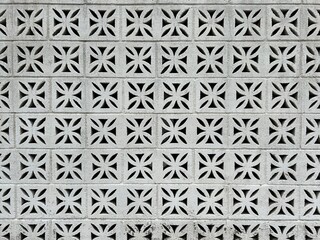 White brick wall in a geometric seamless pattern