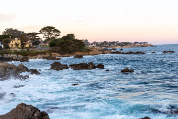 A view on the Lover's Point in Pacific Grove, CA