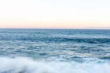 Naklejka na ściany i meble A view on the Pacific ocean coastline