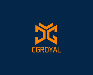 letters CG C and G royal Logo template ,fully vector and customized logo design