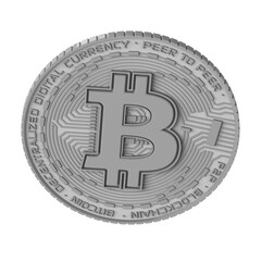 bitcoin coin 3d illustration