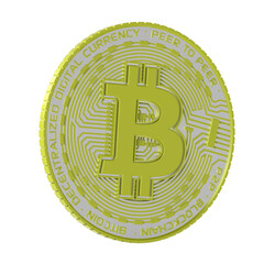 bitcoin coin 3d illustration