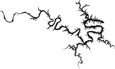 Vector map of Missouri's - Lake of the Ozarks
