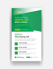 Hemp Oil Social Media Instagram Story Template Or Healthy CBD Product Oil Instagram Story Template Design