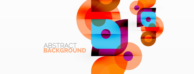 Colorful geometric pattern, minimal abstract background for wallpaper, banner, presentation