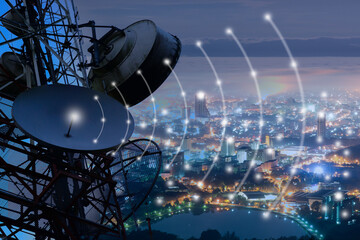 telecommunication mast TV antennas wireless technology	
