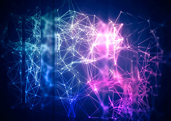 コンピュータネットワークの概念イラスト