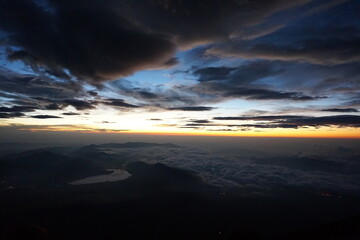 富士山山頂からの日の出
