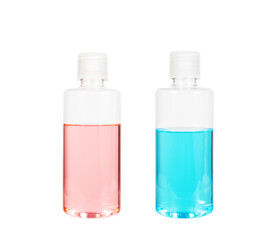 Bottle with Colorful Liquid, On White Background. File With Clipping Path.