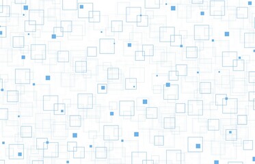 Abstract square blue tech design of decorative artwork template. Overlapping design for futuristic style background. Illustration vector