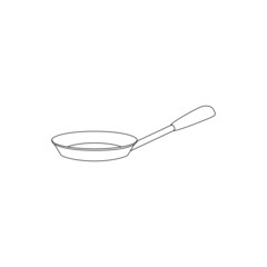 frying pan logo illustration design