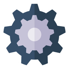 Gear flat icon