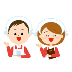 笑顔の飲食店スタッフ