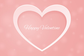 Minimalist happy valentine's day background