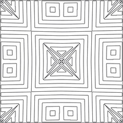 
Vector pattern with symmetrical elements . Repeating geometric tiles from striped elements.Monochrome texture.Black and 
white pattern for wallpapers and backgrounds.line art.