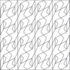 
Vector pattern with symmetrical elements . Repeating geometric tiles from striped elements.Monochrome texture.Black and 
white pattern for wallpapers and backgrounds.line art.