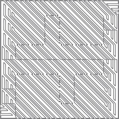
Vector pattern with symmetrical elements . Repeating geometric tiles from striped elements.Monochrome texture.Black and 
white pattern for wallpapers and backgrounds.line art.