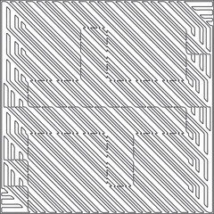 
Vector pattern with symmetrical elements . Repeating geometric tiles from striped elements.Monochrome texture.Black and 
white pattern for wallpapers and backgrounds.line art.