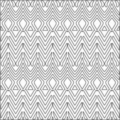 
Vector pattern with symmetrical elements . Repeating geometric tiles from striped elements.Monochrome texture.Black and 
white pattern for wallpapers and backgrounds.line art.