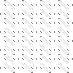 
Vector pattern with symmetrical elements . Repeating geometric tiles from striped elements.Monochrome texture.Black and 
white pattern for wallpapers and backgrounds.line art.