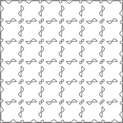 Vector pattern with symmetrical elements . Repeating geometric tiles from striped elements.Monochrome texture.Black and 
white pattern for wallpapers and backgrounds.line art.