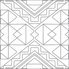 Vector pattern with symmetrical elements . Repeating geometric tiles from striped elements.Monochrome texture.Black and 
white pattern for wallpapers and backgrounds.line art.