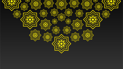 Octagonal Islamic Geometric Abstract Background. Stock Vector - Illustration of decorative 