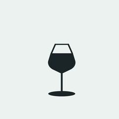 Wineglass vector icon illustration sign