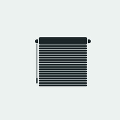 Blinds curtain vector icon illustration sign