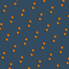 Colorful fruit pattern of fresh tangerines. Mandarine. Top view. Flat lay. Pop art design
