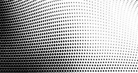 Abstract halftone texture wave monochrome