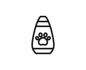 Black line icon on white background