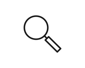Search line icon on white background