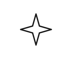 Black line icon on white background