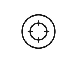 Target premium line icon. Simple high quality pictogram. Modern outline style icons. Stroke vector illustration on a white background.