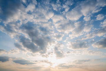 Sky clouds.Beautiful sky with cloud before sunset. Big pixel art for billboard,advertising,media,PR and digital print.