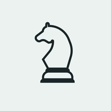 Chess piece vector icon illustration sign