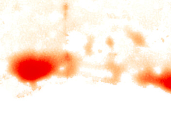 Red blood isolated on a white background.