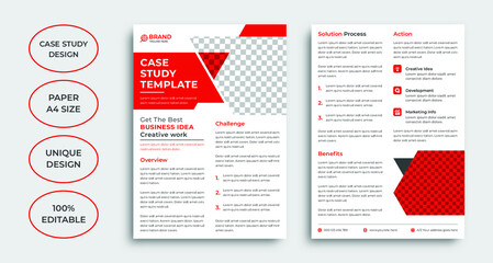 Professional case study template design