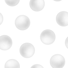 Seamless pattern of white round pills. Vector illustration template