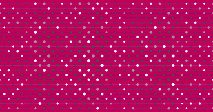 Geometric pattern animation on purple background with geometric shapes