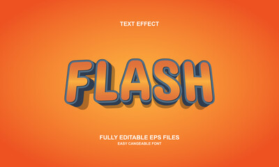 flash text effect editable