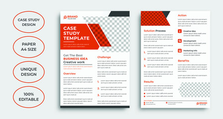 Professional case study template design